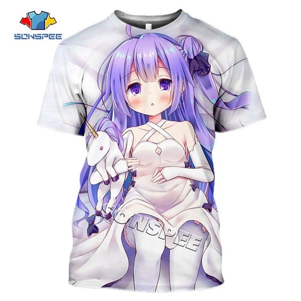 

anime games azur lane summer homme pullover clothing 3d print shirts kawaii funny hippie men clothing