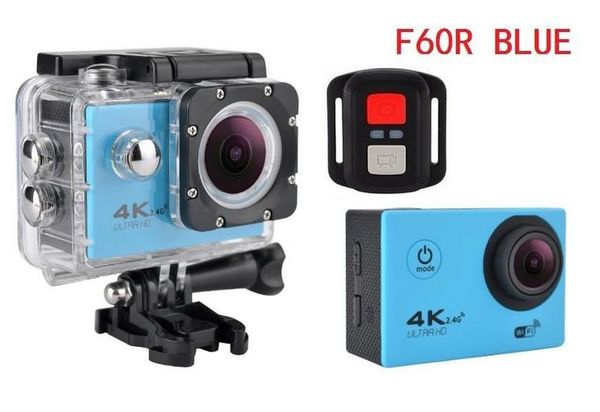 

f60r 4k 30fps 1080p 60fps wifi 2.0 170d helmet cam waterproof sports camera remote control 7 colors