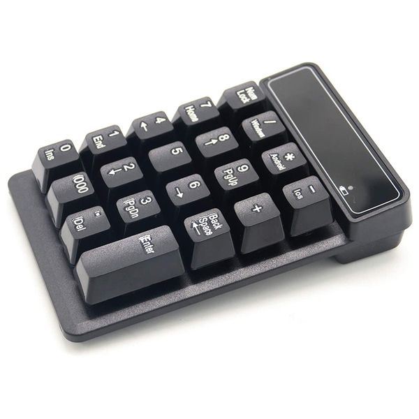 

wireless keypad, portable bluetooth mini financial accounting 19 keys number pad keyboard for lapdeskcomputer pc