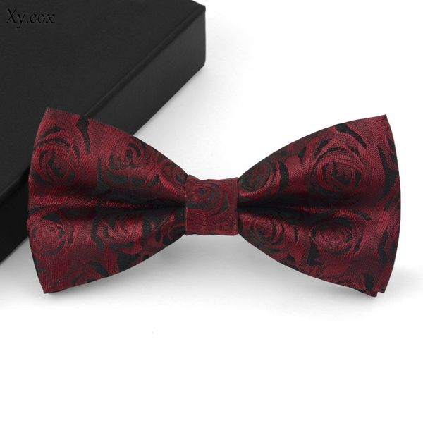 

fashion suit shirt bow korean version of the rose pattern bow tie, Blue;purple