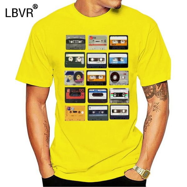

cassettes retro old skool 80's classic funny mens regular fit cotton tee t shirt funny o neck t-shirt