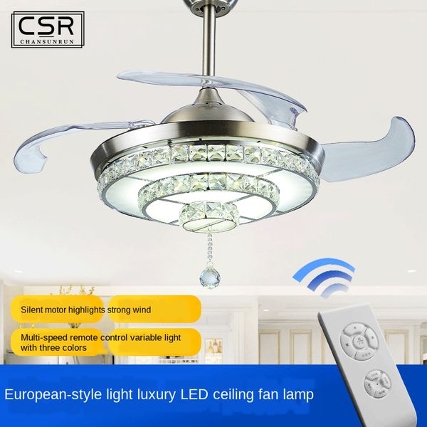 

crystal ceiling fan light 42 inch led remote control ceiling fans with lights home decor invisible fan lamp ventilador de techo