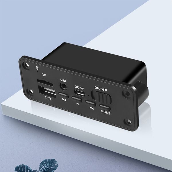 

hands-mp3 player decoder board 2 x 3w dc 5v mp3 wma wireless bluetooth 5.0 decoder board audio module usb fm tf r car