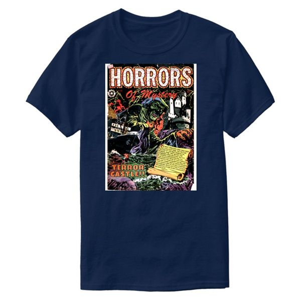 

customize horrors of mystery t shirt for men o neck basic solid t-shirts 2020 short-sleeve camisetas high quality