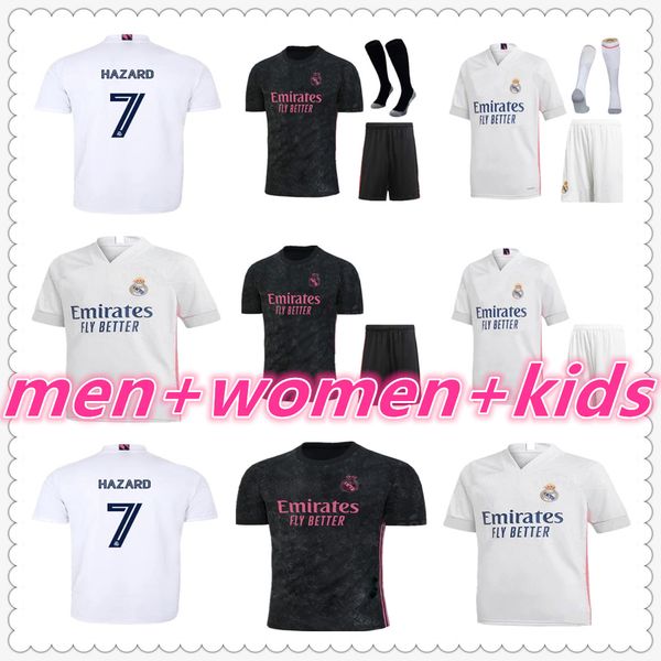 

реальные майкиды мадрид реал мадрид детские футбольные наборы 20 21 мужские дизайнерские футболки дизайнеры одежда детский футбол джерси фут, Black