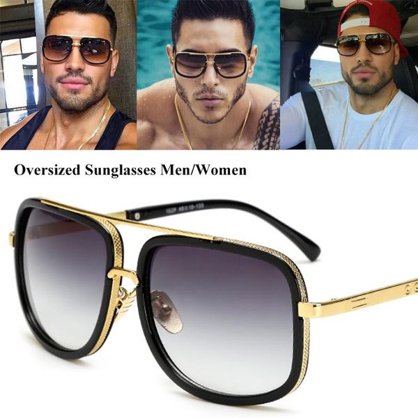 

oversized men sunglasses men women sun glasses square male gafas de sol female sunglasses for women 2020, White;black