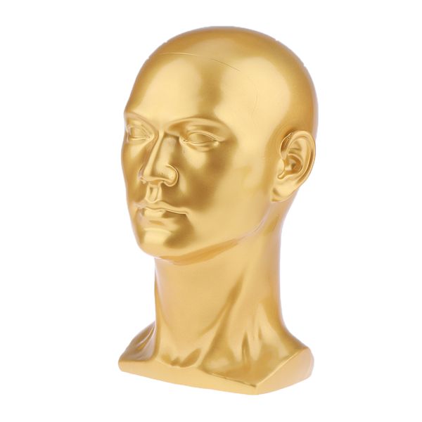 

male mannequin manikin head glasses caps wigs jewelry display stand model, White