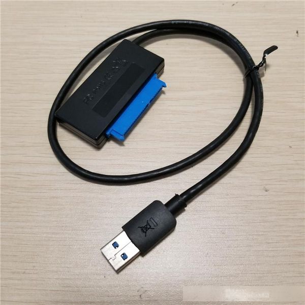 

10pcs/lot sata to usb3.0 external adapter converter cable hard disk drive hdd ssd internal 2.5 cord for notebook lap30cm