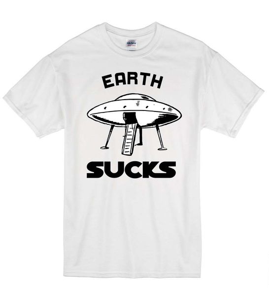 

2019 earth sucks funny hipster ufo aliens humour truth t-shirt t shirt gift