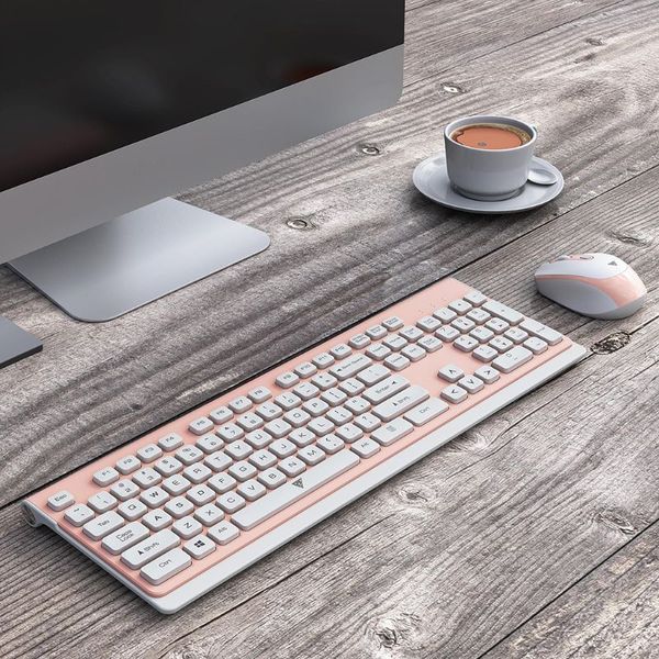 

1set ultra-thin wireless keyboard 2.4g low-noise wireless mouse mice for mac pc