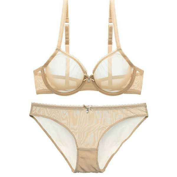 

bras sets vgplay lace bra mesh see through hollow lingerie underwire unlined bow adjusted-straps transparent panties sold separately, Red;black