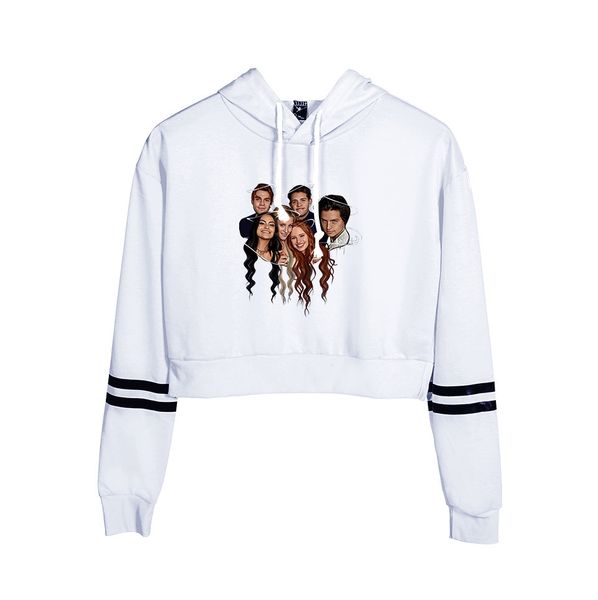 

новый! riverdale новый комфортабельный белый балахон, лето осень мода толстовка случайный стиль хип-хоп для женщин и девушки, Black