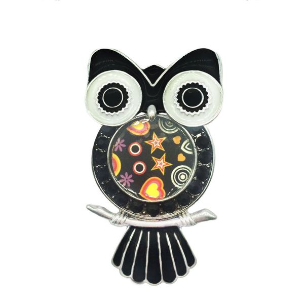 

brooch of animal pins and brooches classic alloy girls brooches enamel bird owl brooch pin fashion jewelry dress accessories, Gray