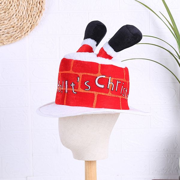 

christmas decorations plush hat party for santa hats red decoration year gift holiday supplies