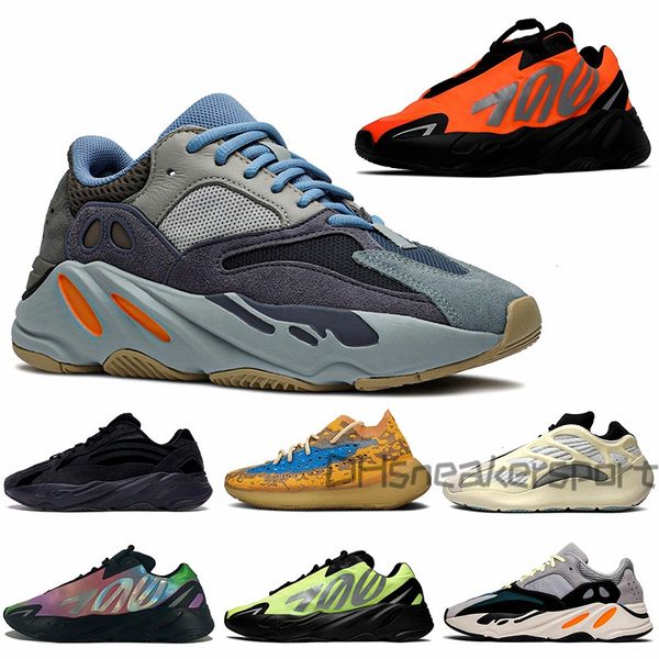 

kanye wave runner 700 running shoes mens womens trainers carbon blue oat azael alien vanta inertia outdoors sports sneakers size 36-46