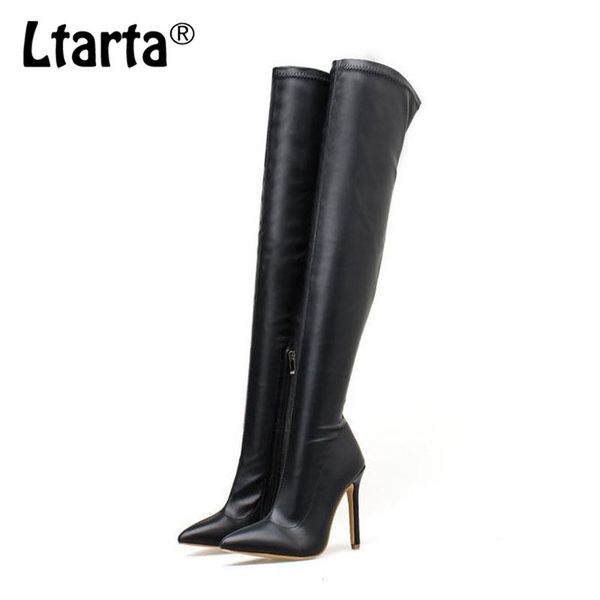 

ltarta в 2020 женщинах весна sexy boots от 35 до 42 высоких выше колена сапог женских женщин, Black