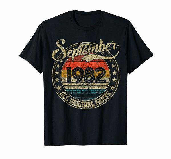 

vintage september 1982 shirt 37 years old 1982 birthday gift t-shirt men women tee shirt