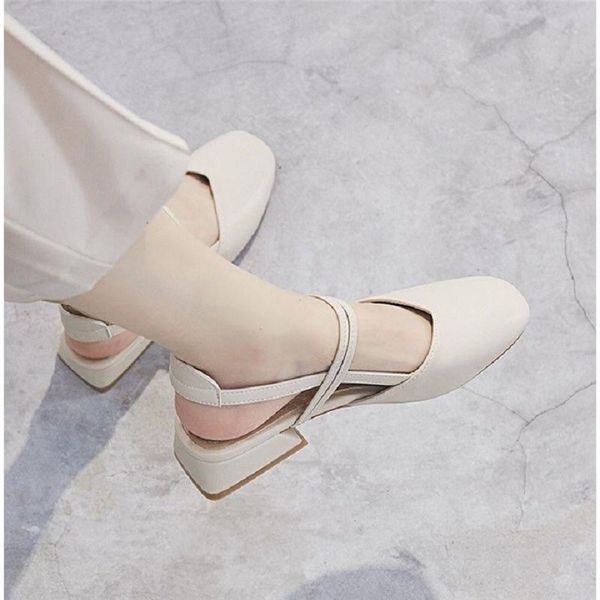

womens sandals retro square flats soft leather shoes block heel shoes wedges for women, Black