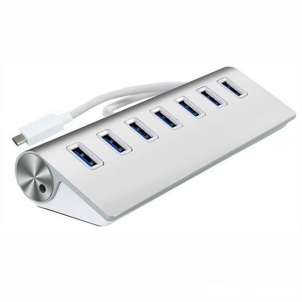 

typec usb 3.1 hub high speed ultra-thin type-c to multiple 7 port hub adapter for new macbook tablet laptop