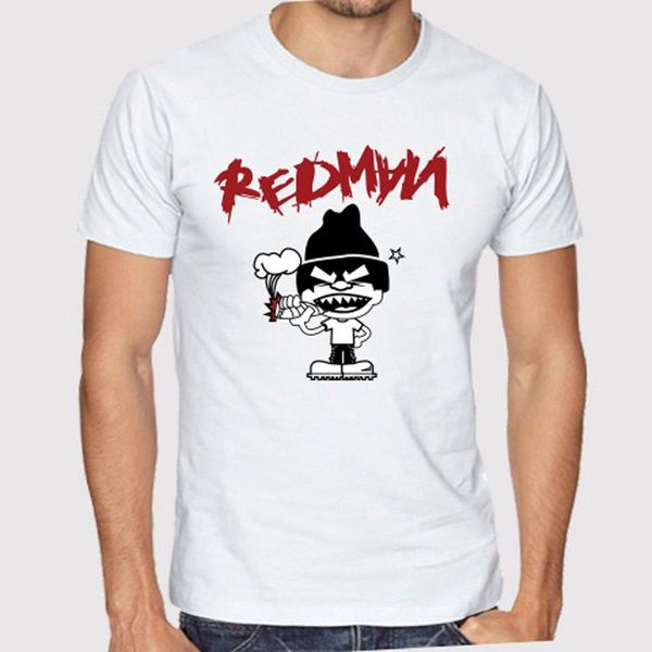 

new redman rap hip hop logo men's white t-shirt size s to 3xl men brand printed 100% cotton t shirt retro tee
