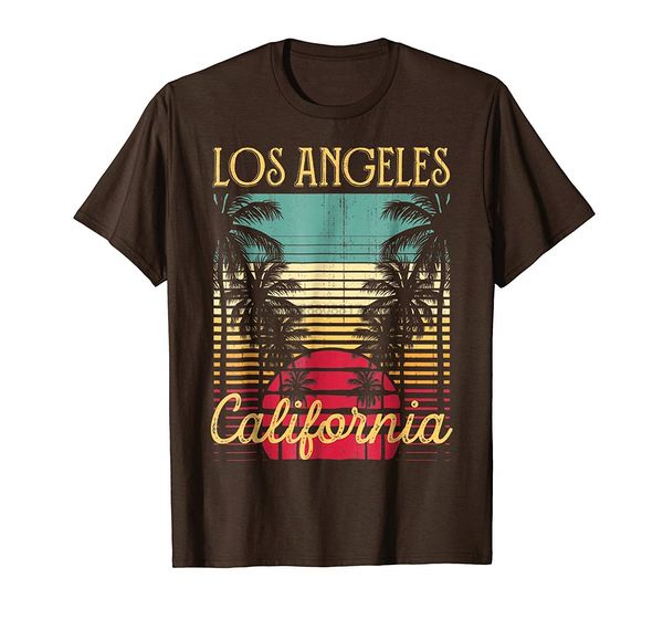 

2019 fashion men t shirt los angeles california retro vintage surf t shirt