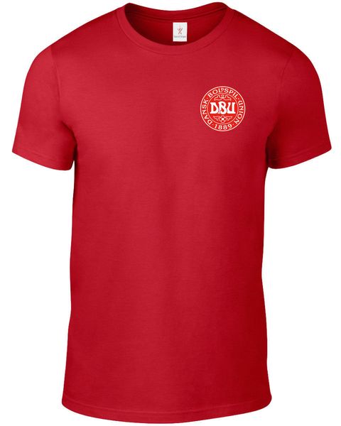 

2020 men's fashion summer short sleeves cotton denmark men's footballer legend soccers t shirt custom