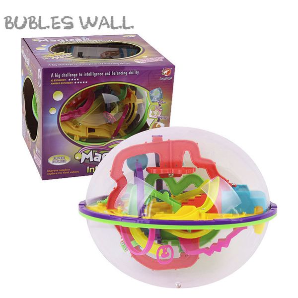 

208 steps 3d magic intellect ball marble puzzle game perplexus magnetic balls iq balance toy educational classic toys maze ball y200317