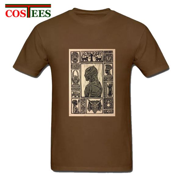 

vintage black panther t shirt men geek poster cover tshirt novelty t-shirt wakanda forever king streetwear retro tee shirt homme