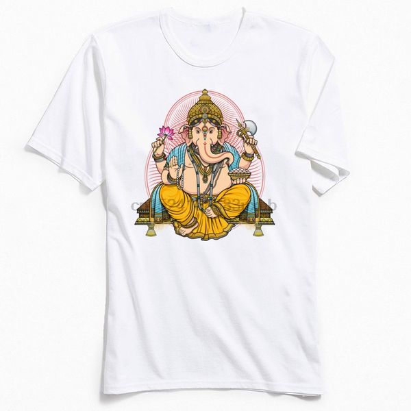 

man t shirt lord ganesha customized male t-shirts cotton round collar short sleeve casual tshirt summer fall drop shipping