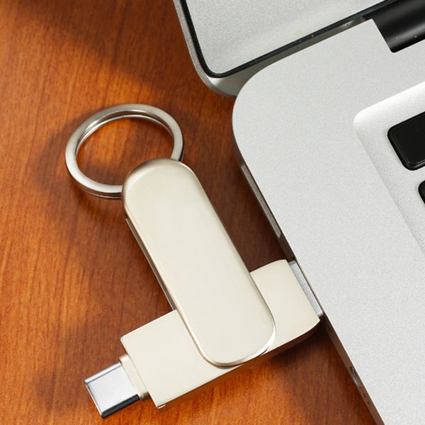 

universal metal type-c usb 3.0 u disk flash drive easily improve space 128gb