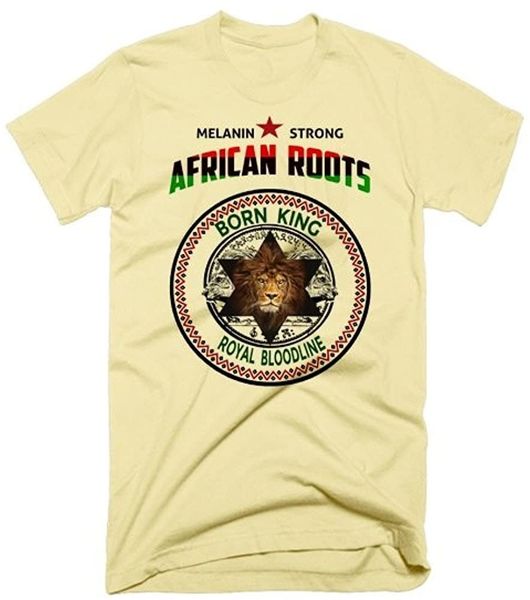 

born king black history мужчины tan t-shirt 2-сторонняя печать