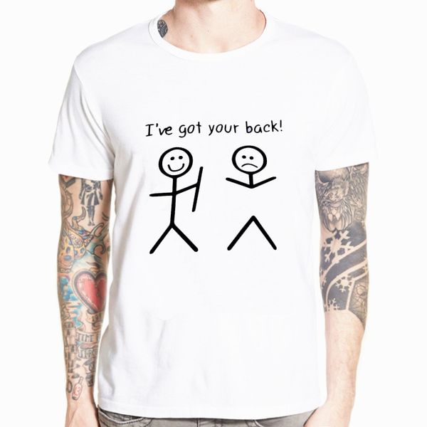 

новые летние мужская с коротким рукавом o-образным вырезом футболка casual streetweartops ти у меня your back смешная версия для печати t-sh