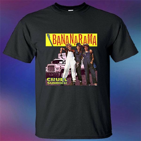

new bananarama cruel summer album cover mens black t-shirt size s-3xl