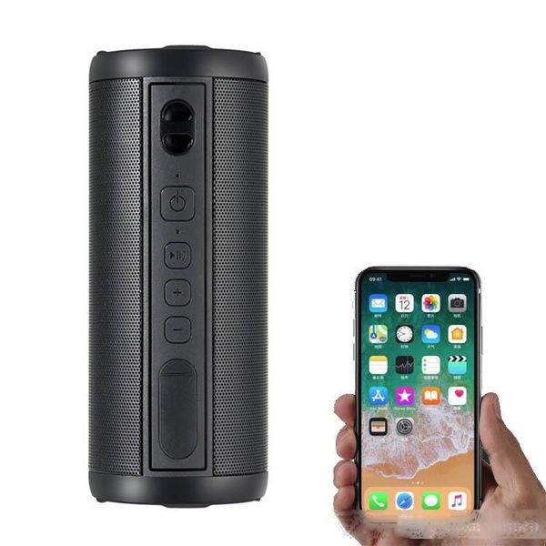 

new s19 portable bluetooth speaker loud stereo sound noise cancellation waterproof ip67 10w 2200mah outdoor speaker epacket free