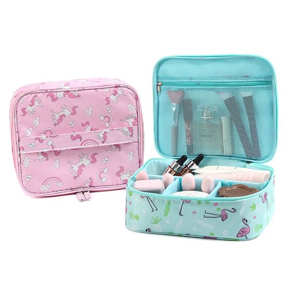 

new storage bag bag makeup makeup large-capacity large-capacity portable travel ladies' girl nesnh, Red;black