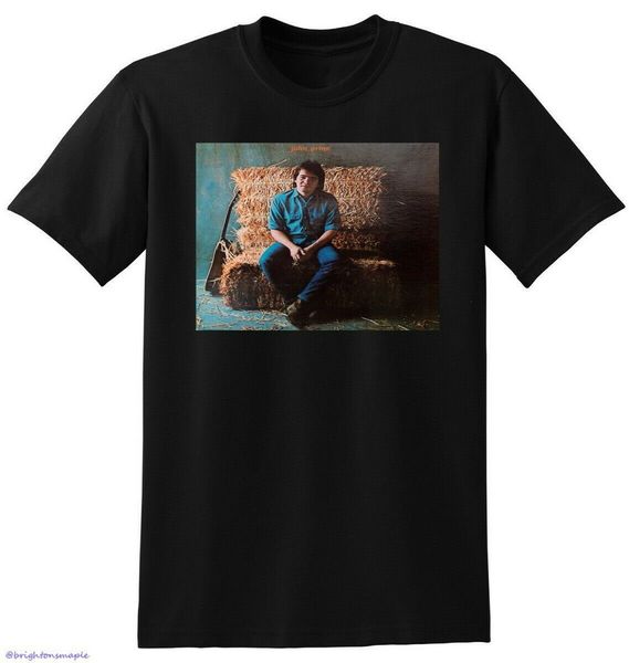 

new john prine t-shirt john prine vinyl cd cover small medium large or xl cotton colorful o neck tee shirt