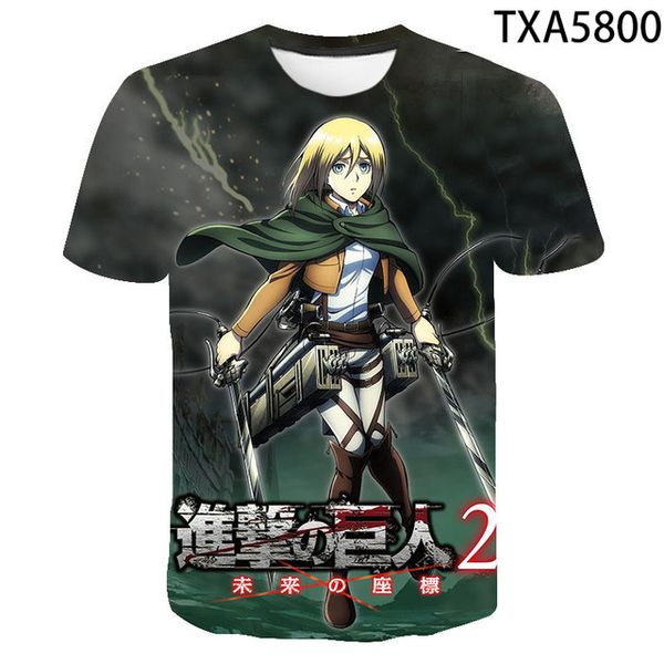 

new attack on titan 3d comfortable trend high-quality 3d print shirts funny kawaii horror men clothing