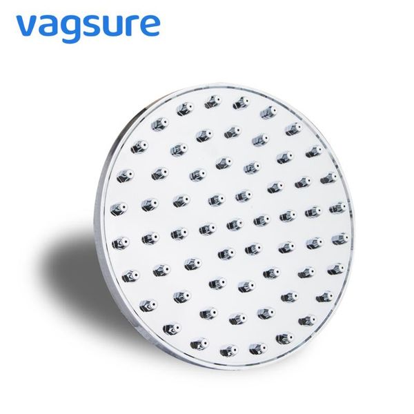 

bathroom shower heads 1pcs round 14.8cm/5.83inch chromed abs rainfall water saving roof head cabin sprayer nozzle accessories