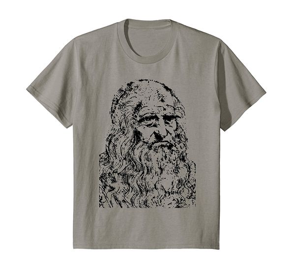 

2019 новая летние прохладный tee рубашка леонардо да винчи t-shirt, davinci наука история искусства tee хлопок футболка