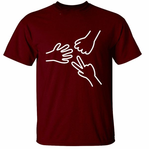 

mens rock paper scissors футболка game graphic юмор мода прохладный футболочку