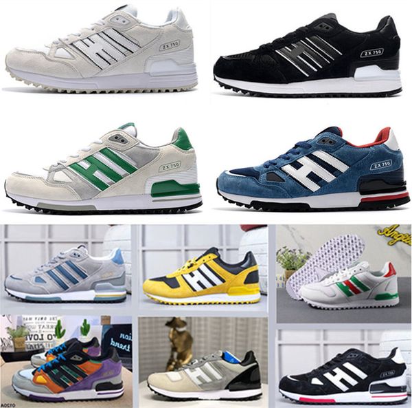 

2020 editex zx750 bluebird dark slate sneakers consortium zx 750 men and women black red green running shoes size 36-44