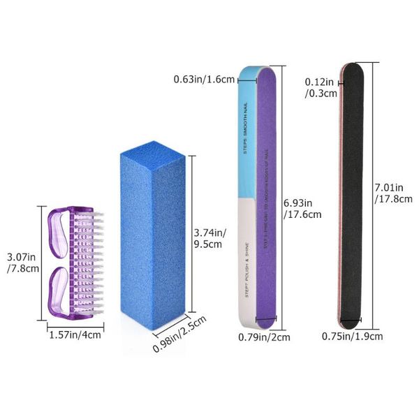

nail files buffers tool set nail care buffing grit sanding polisher tool manicure pedicure kit uv gel polish emery boards shine
