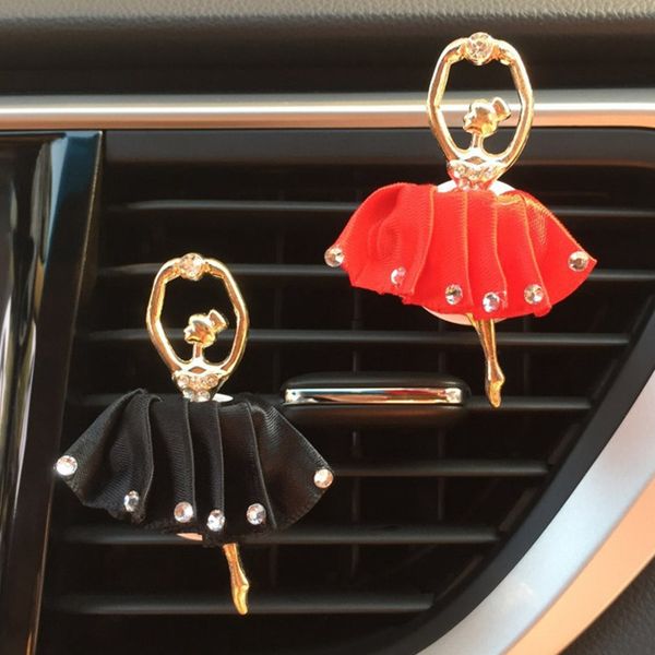 

air freshener in the car perfumes auto flavoring for car ballet girl air freshener smell styling decoration vent accessories