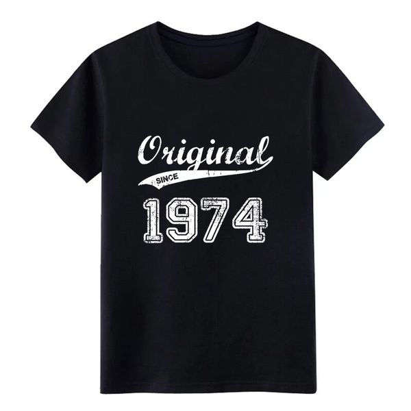 

men's 1974 t shirt printed 100% cotton s-xxxl solid color fit authentic summer style pattern shirt