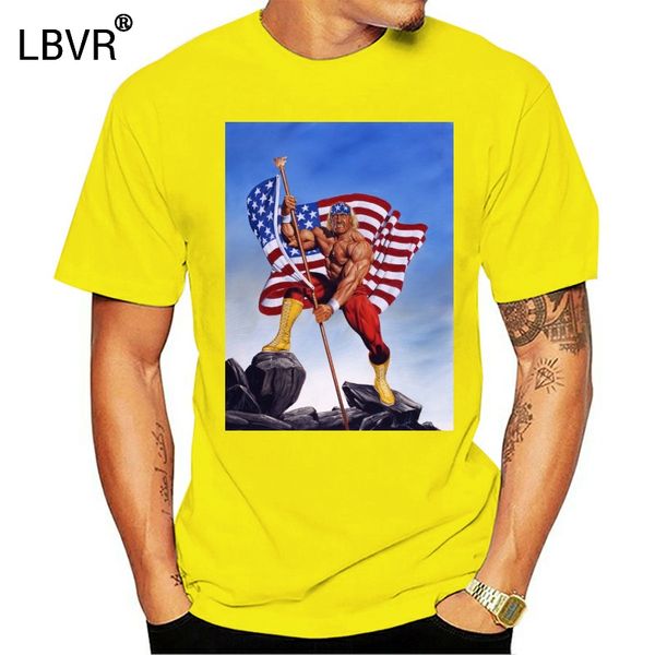 

classic hulkamania t-shirt men t shirt