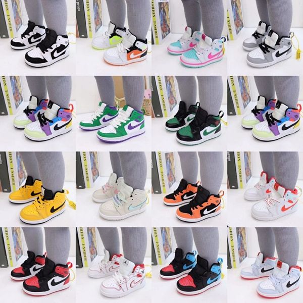 

высочайшее качество 1s о.г. детей малыша высокий низкий баскетбол девушка детская обувь nakeskin иордания 1 мальчик воздух на открытом возду, Black