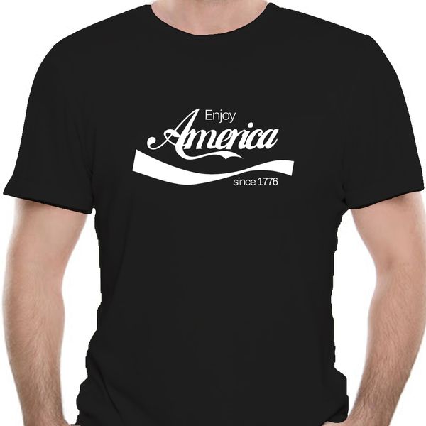 

men t shirt short sleeve patriotic enjoy america usa coke parody t shirt t shirt women t-shirt tee 0927e