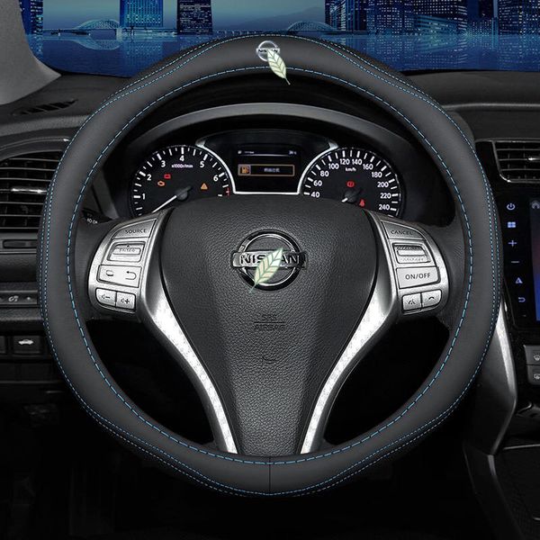 

car steering wheel cover set for almera qashqai tiida kicks grand livina navara serena breathable car styling accessories