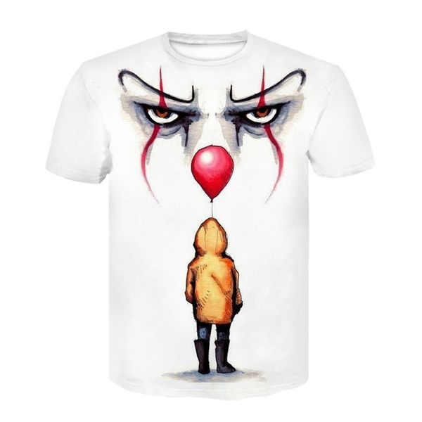 

sketch the clown joker cool male 3d print shirts anime hentai plus size men clothing
