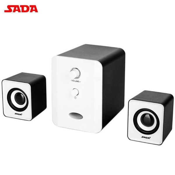 

sada d-201 usb wired combination speaker computer speakers bass stereo music player subwoofer sound box for desklapphone